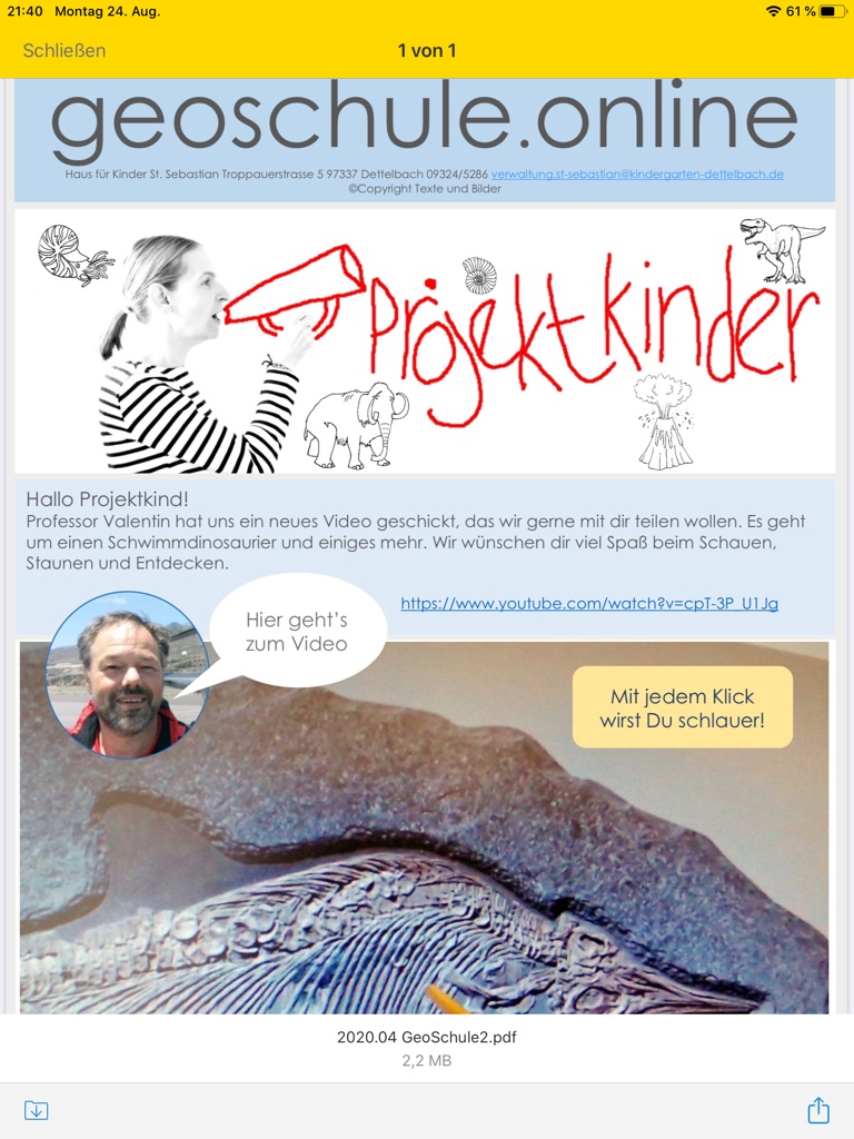 GEO-Schule: Der Ichtyosaurier im Muschelkalkmeer (Der Urdelphin)